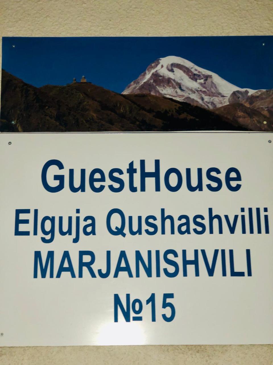 Guest House Elguja Qushashvili Kazbegi Exterior foto